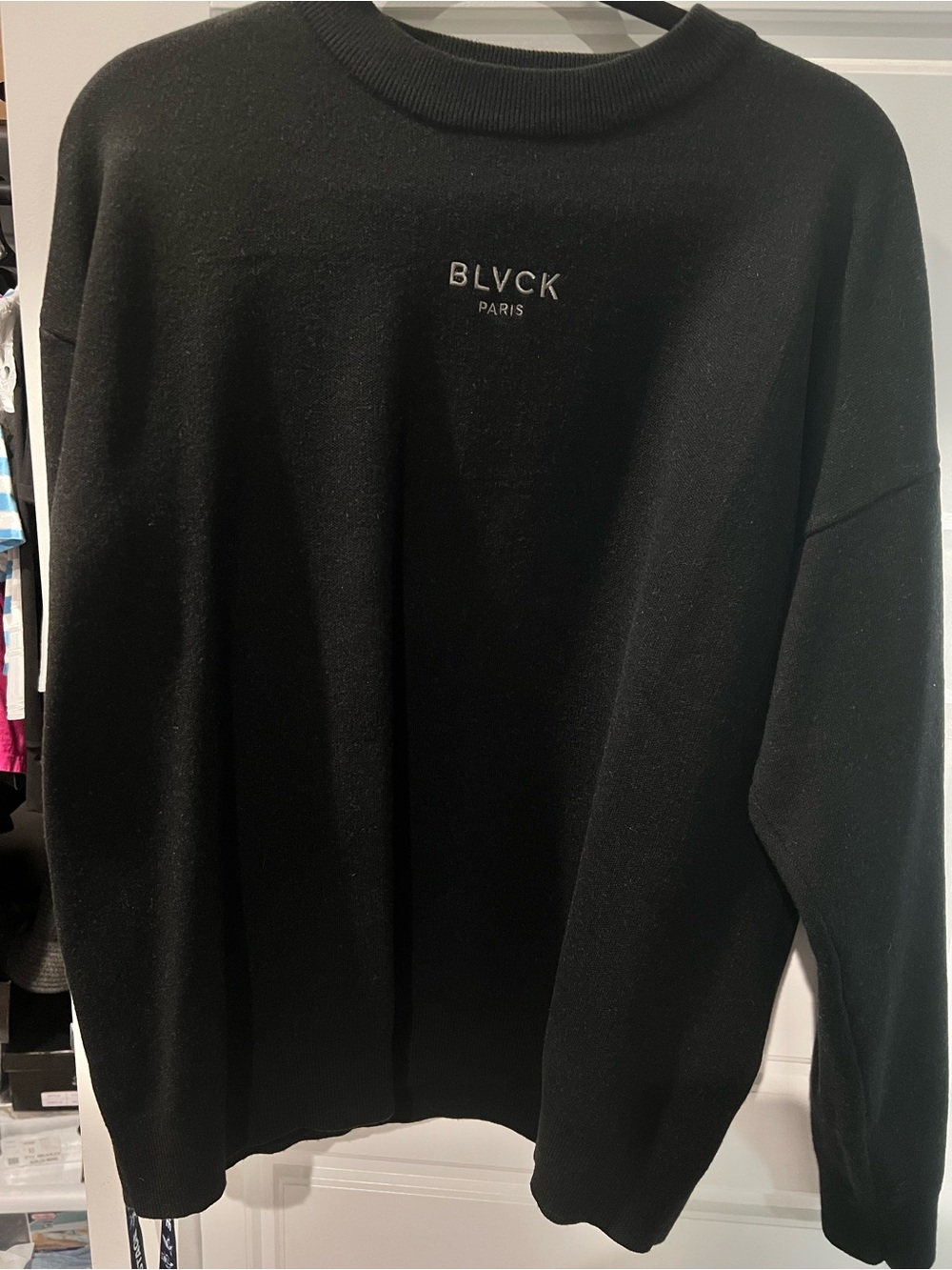 Women's Black Crewneck Sweater